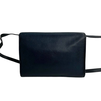 Christian Dior CD Logo Hardware Leather Shoulder Bag Pochette