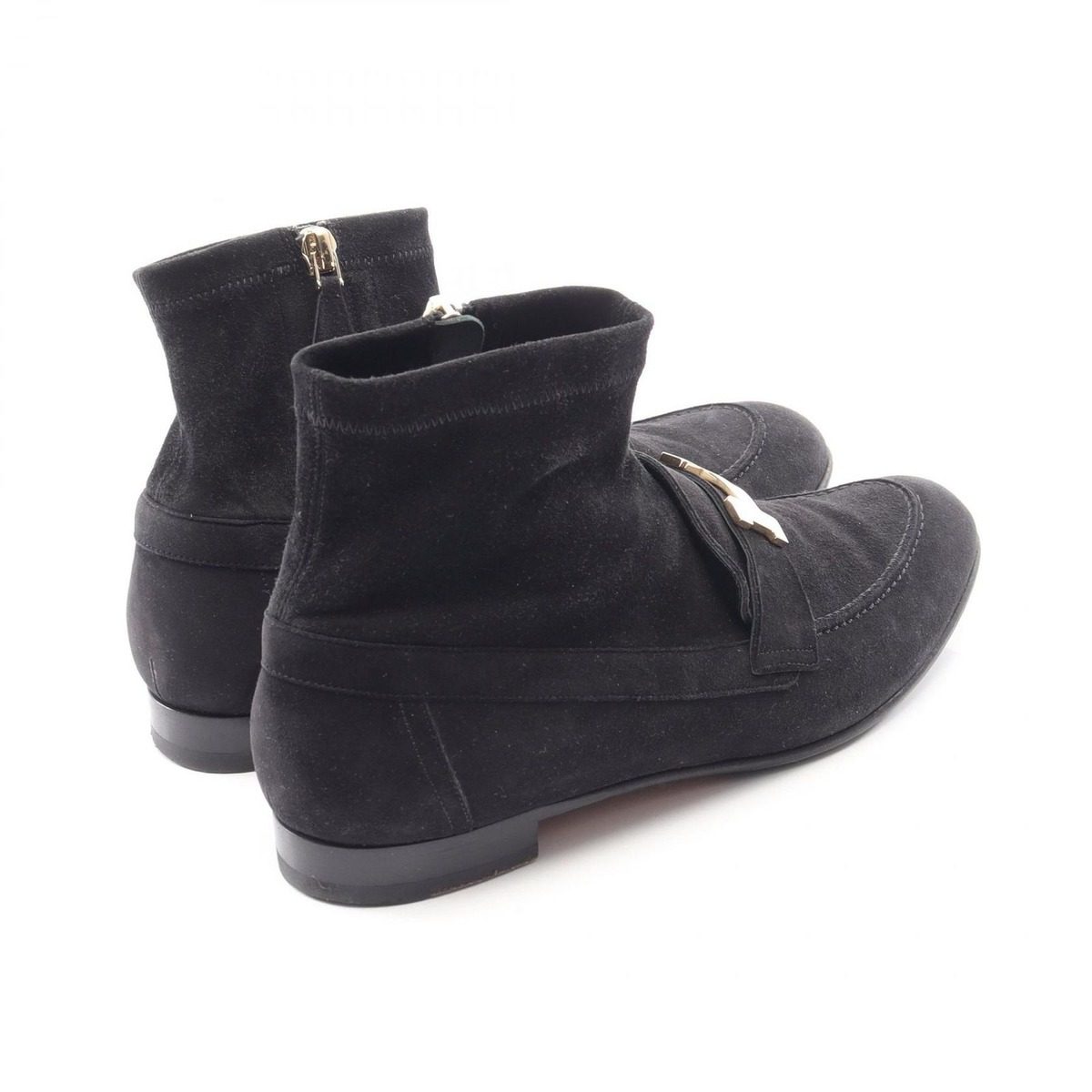Hermes Boots Saint Honore Constance Short Suede — view 2