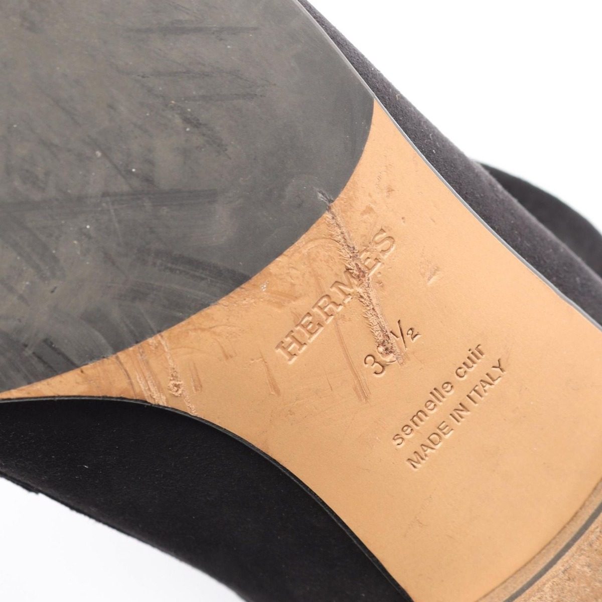 Hermes Boots Saint Honore Constance Short Suede — view 7