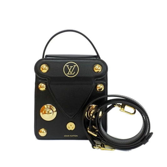 Louis Vuitton S Lock Bag Black Logo Shoulder