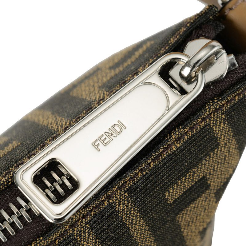 Fendi Shoulder Bag FF Logo Tobacco