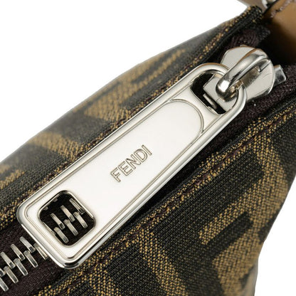 Fendi Shoulder Bag FF Logo Tobacco