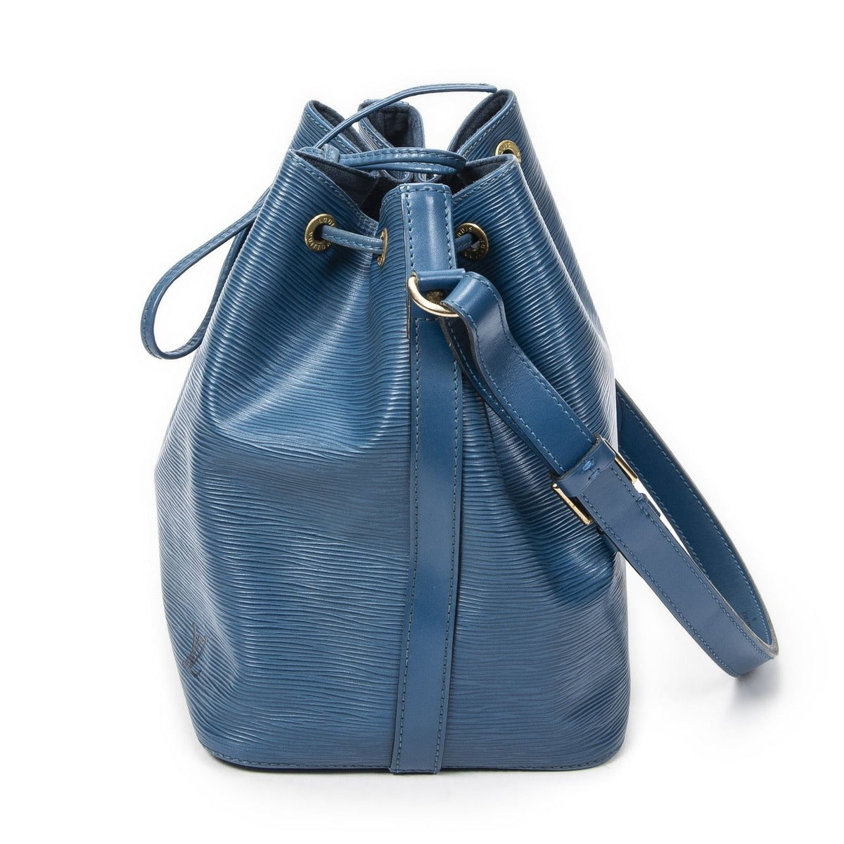 Louis Vuitton Noe Blue Epi Handbag — view 3