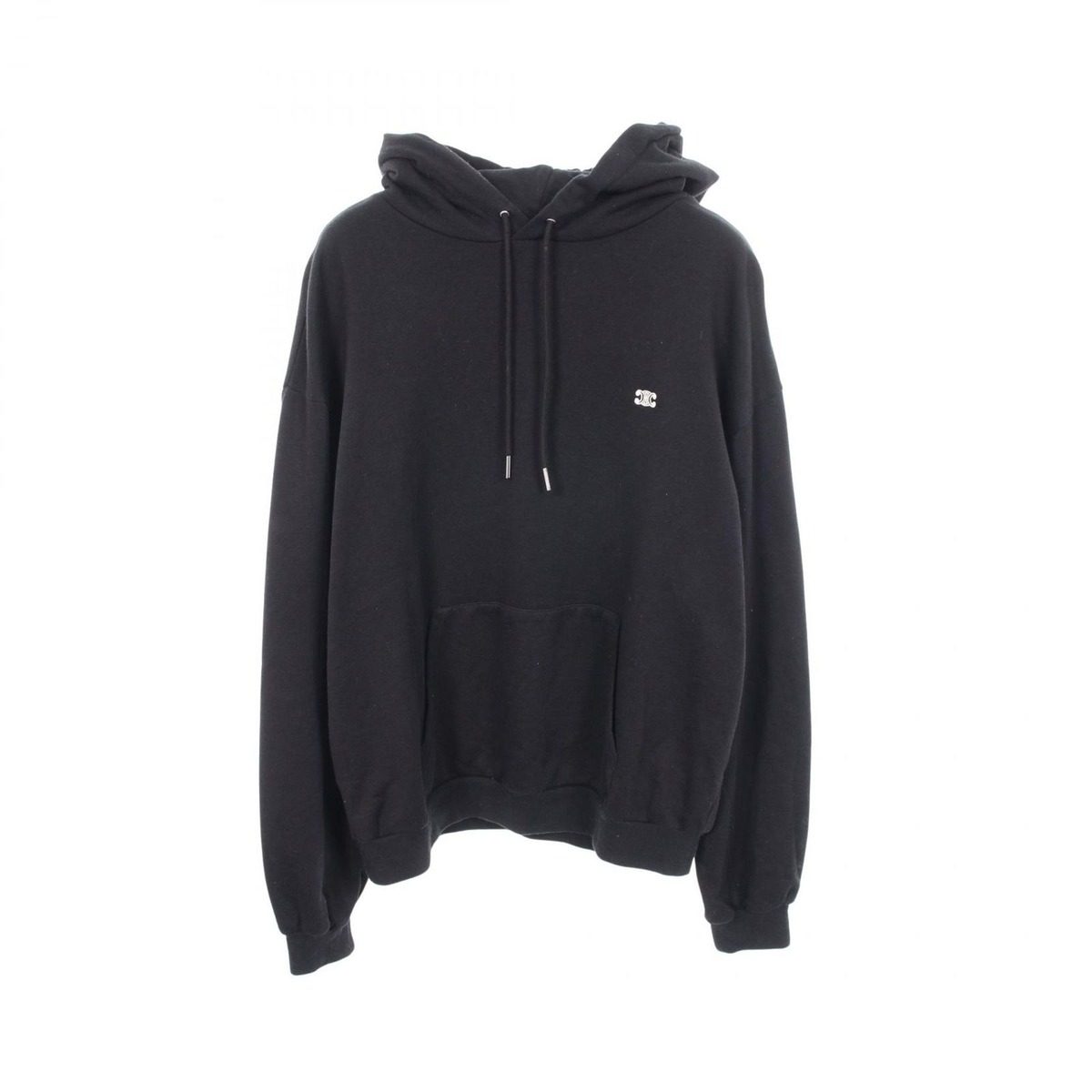 Celine Hoodie Triomphe Embroidery Luzf Die Black Cotton Cashmere