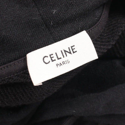 Celine Hoodie Triomphe Embroidery Luzf Die Black Cotton Cashmere — view 3