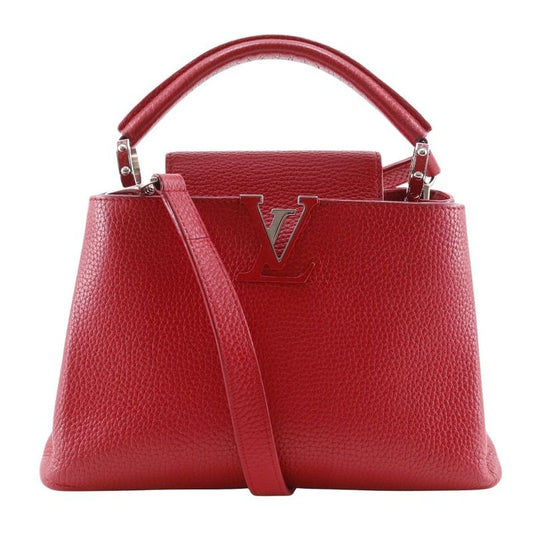 Louis Vuitton Capucines BB 2-Way Shoulder Taurillon Leather Red Tr2135