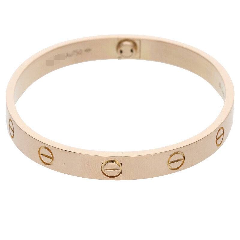 Cartier LOVE Bracelet Love Bracelet New Shape 18K Pink Goldbracelet Men's 17