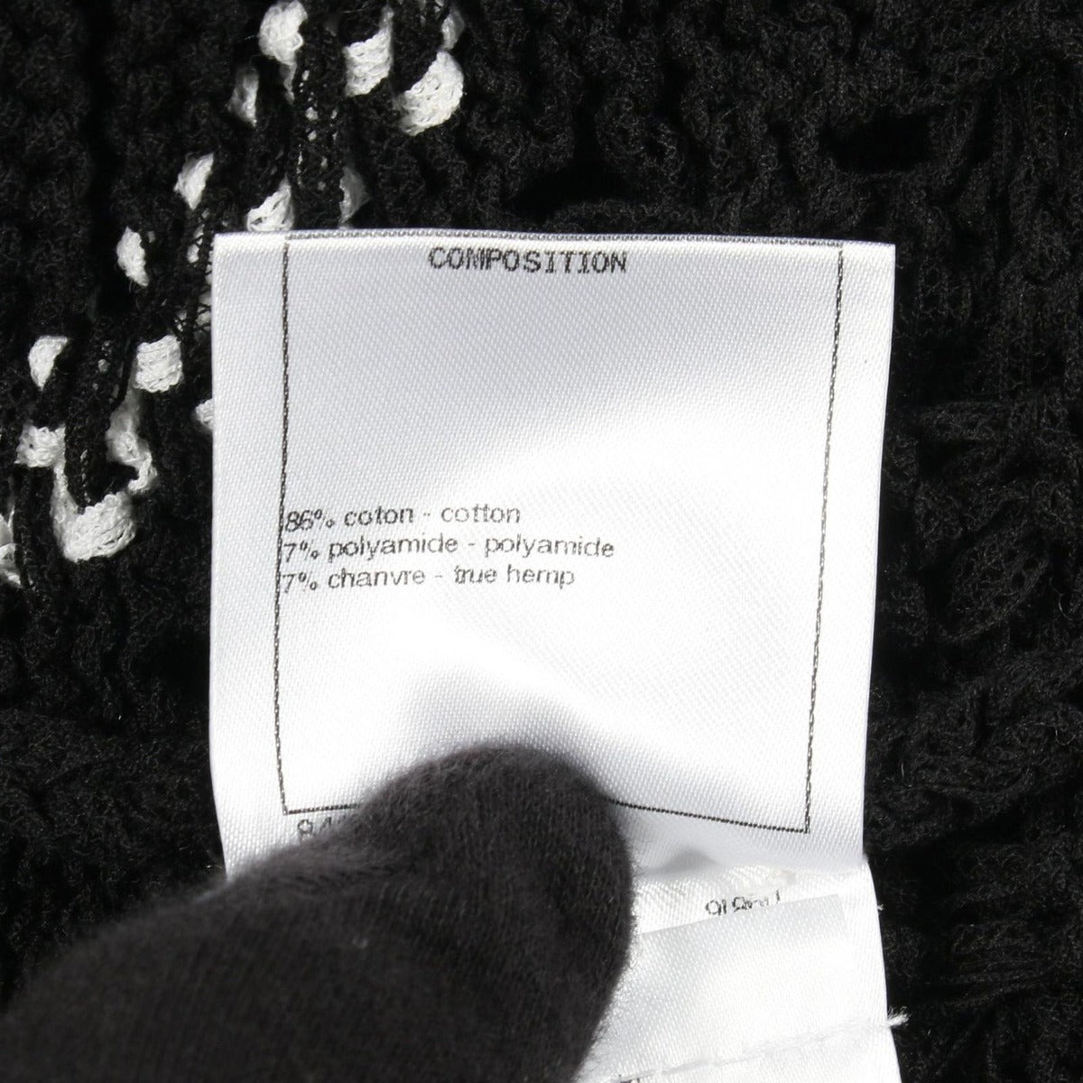 Chanel Cardigan CC Logo Button Cotton — view 4