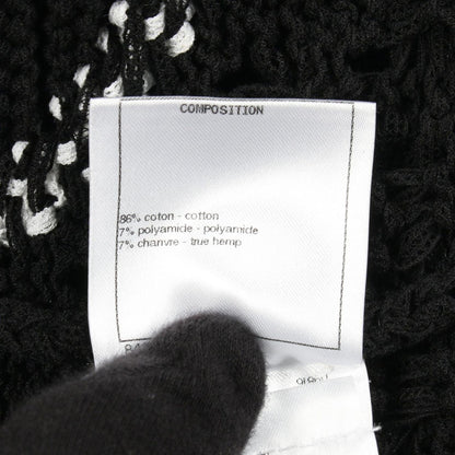 Chanel Cardigan CC Logo Button Cotton — view 4