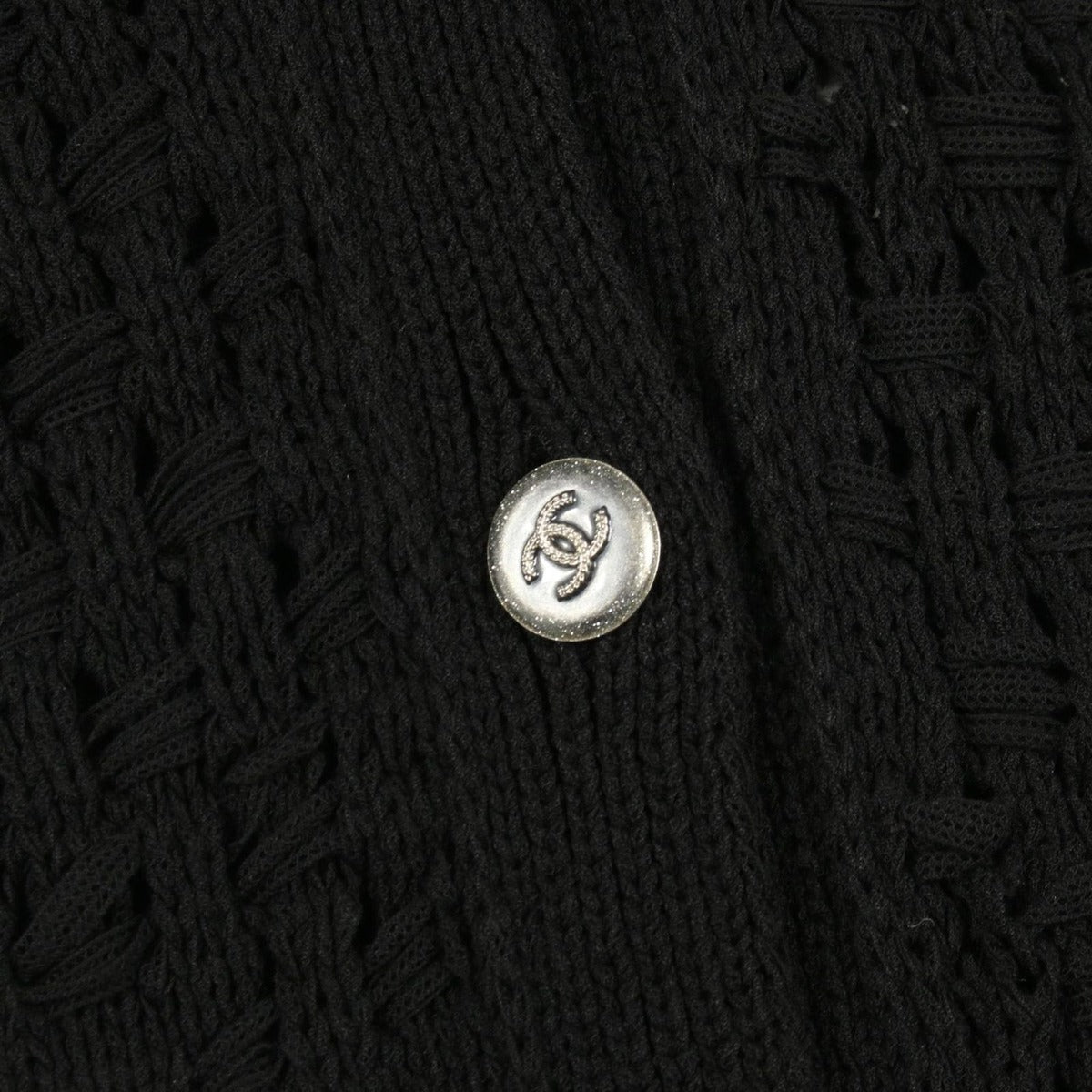 Chanel Cardigan CC Logo Button Cotton — view 9