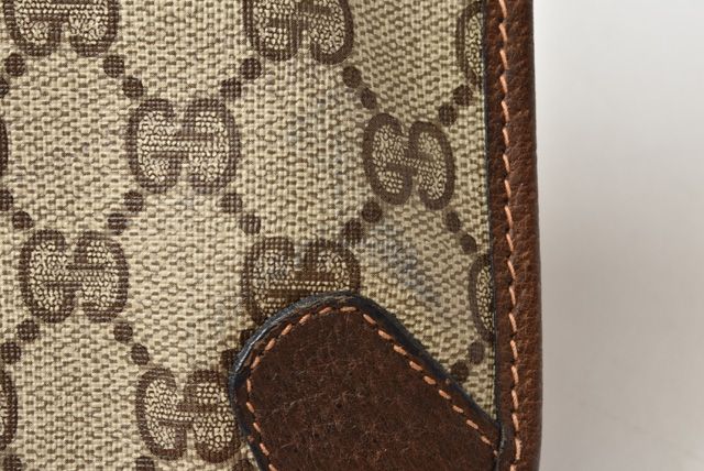 Gucci Clutch Pouch Multi Pouch Vintage GG Brown Beige