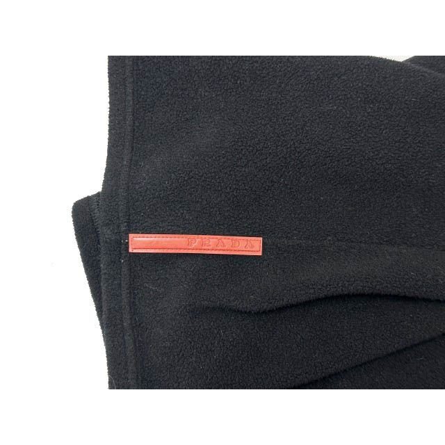 Prada Sport Sports Archive Fleece Zip Up Jacket Black — view 6