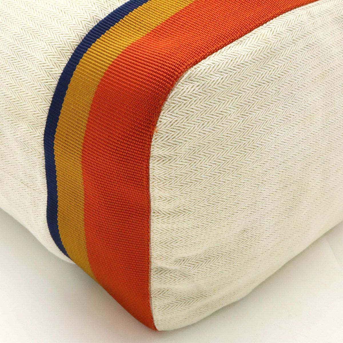 Hermes Cavalier Shoulder Bag One Shoulder Body Bag Canvas Natural Orange Yellow