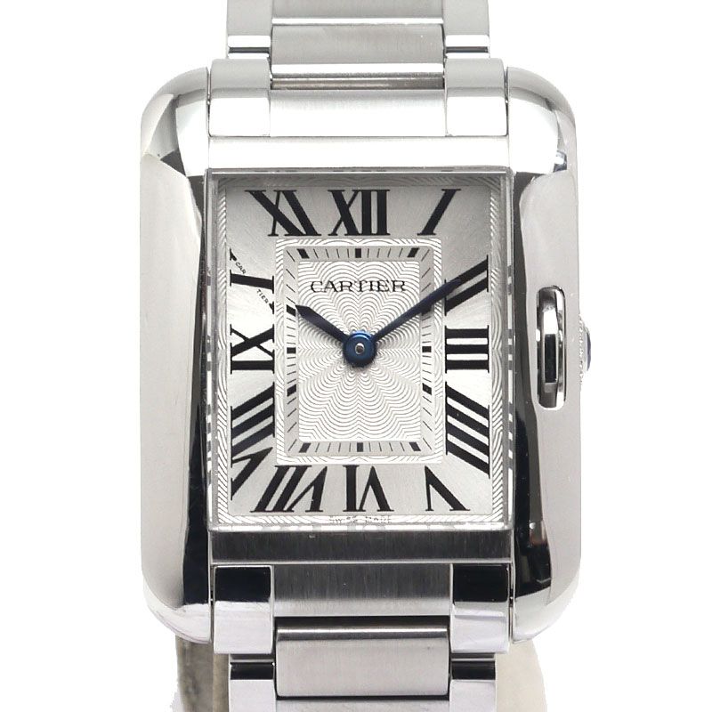 Cartier Tank Anglaise SM W5310022 Silver Dial Ladies