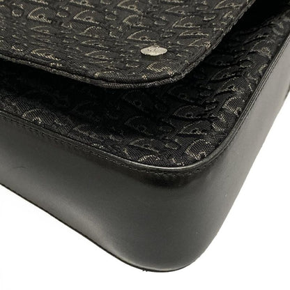 Dior/christian Dior Shoulder Bag Street Chictrotter Black And Gray Leather