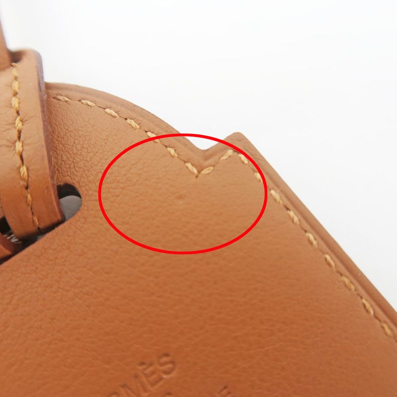 Hermes Necklace H Curiosity Cadena Z Engraved Leather Accessories -
