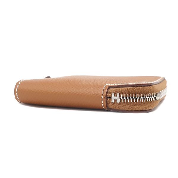 Hermes Coin Case Azap Silk Quinn Mini Coin Case Vaux Epson Gold Silver Hardware