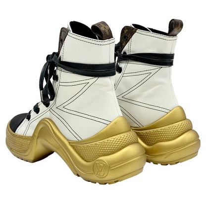 Louis Vuitton Arclight Line Monogram Sneakers High Cut Sneakers Leather White