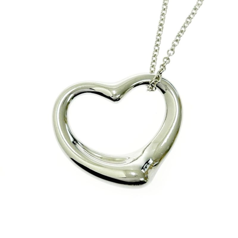 Tiffany & Co Tiffany & Co Silver Elsa Peretti Open Heart Necklace 10.7g 925