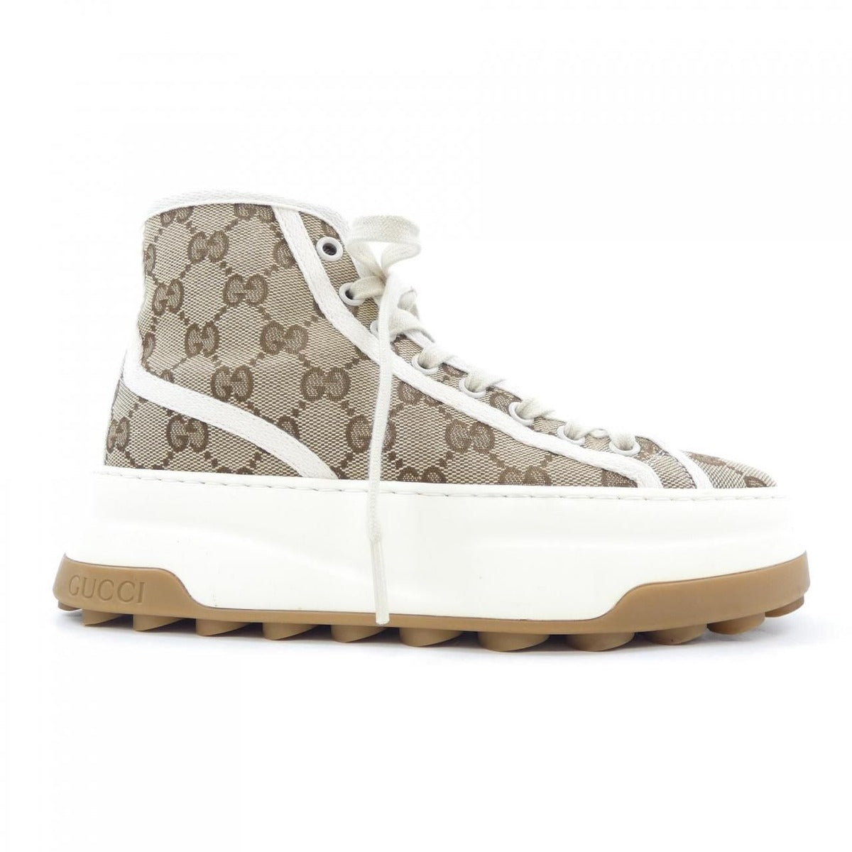 Gucci Tennis Sneakers Brown 35 Beige