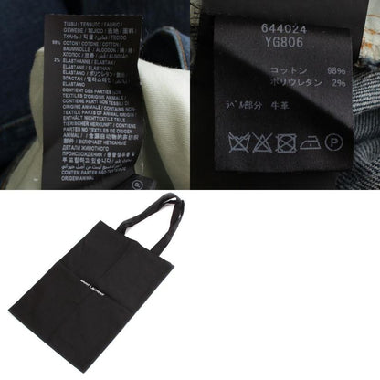 Saint Laurent 20 Years Button Fly Tapered Denim Pants Jeans 644024 Indigo Blue