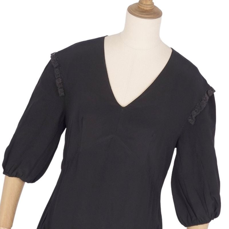 Prada Dress Half Sleeve Silk Top Ita — view 2