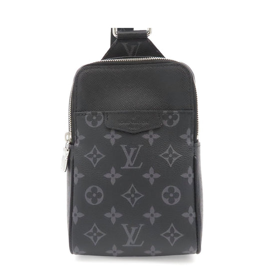 Louis Vuitton Outdoor Sling Bag Noir Silver Taigarama Monogram Eclipse Taiga