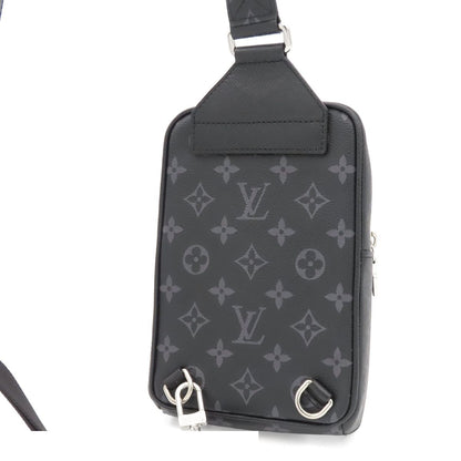 Louis Vuitton Outdoor Sling Bag Noir Silver Taigarama Monogram Eclipse Taiga — view 2