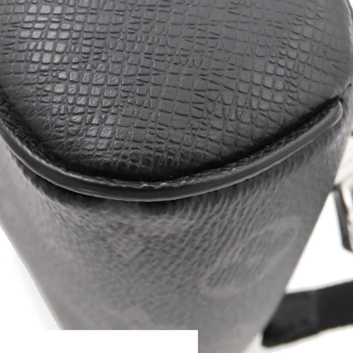 Louis Vuitton Outdoor Sling Bag Noir Silver Taigarama Monogram Eclipse Taiga — view 7