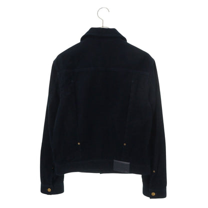 Louis Vuitton Cotton Corduroy Coveralls Jacket 44 Black — view 2