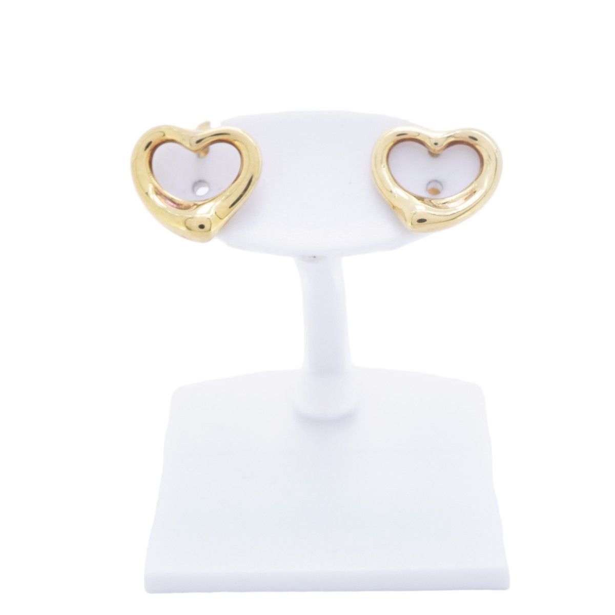 Tiffany & Co Earrings Open Heart 18k Yellow Gold — view 2