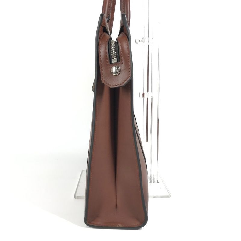 Louis Vuitton Business Bag Sac Pla Horizontal Zip M55733 Leather Brown