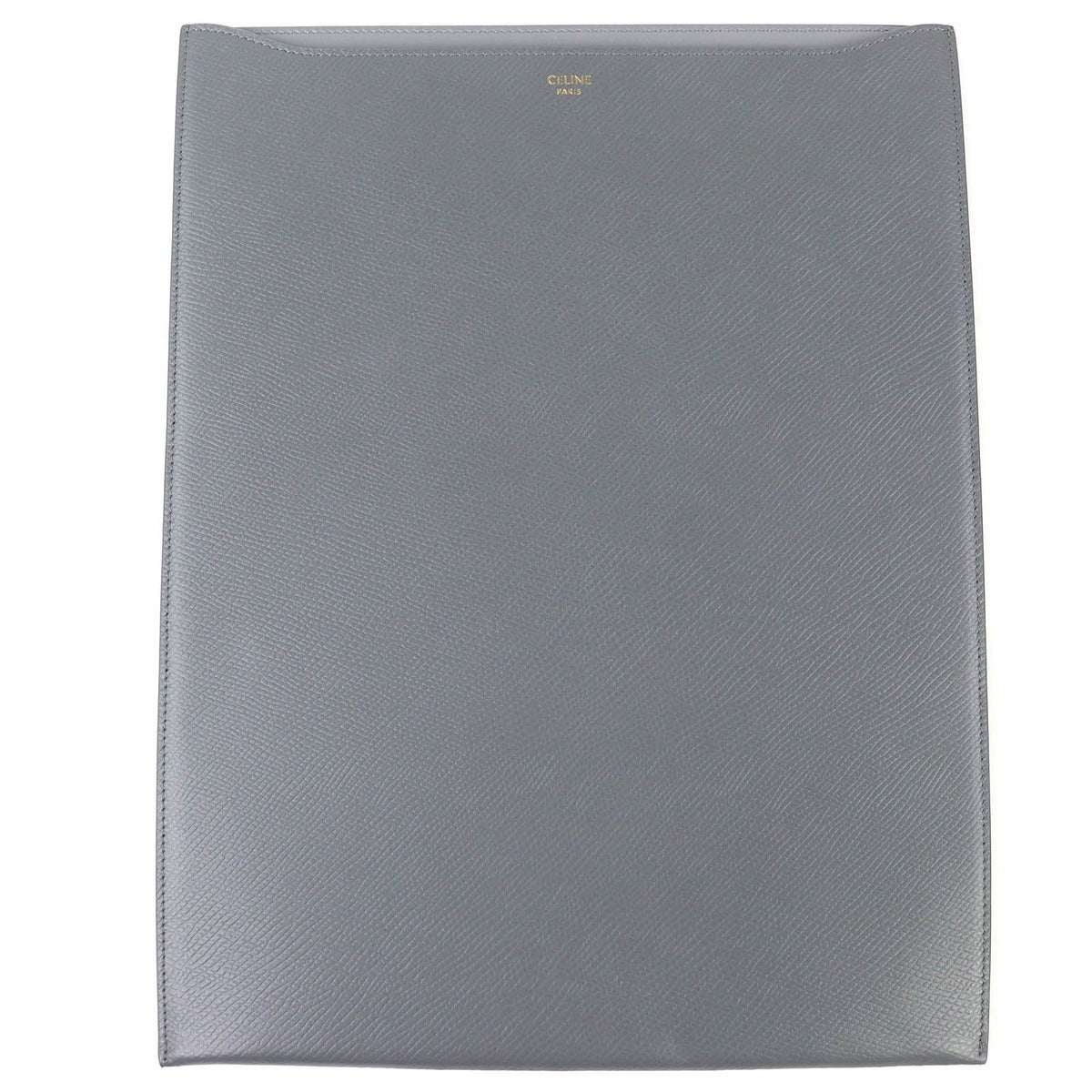 Celine Logo Leather Ipad Pro 13 Inch Case Gray Handbag