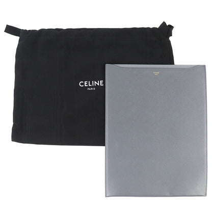 Celine Logo Leather Ipad Pro 13 Inch Case Gray Handbag — view 2