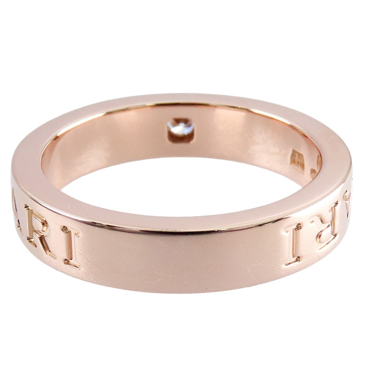 Bvlgari Pink Gold 18K Diamond B-zero One Essential Band Double Logo 10.5 — view 8