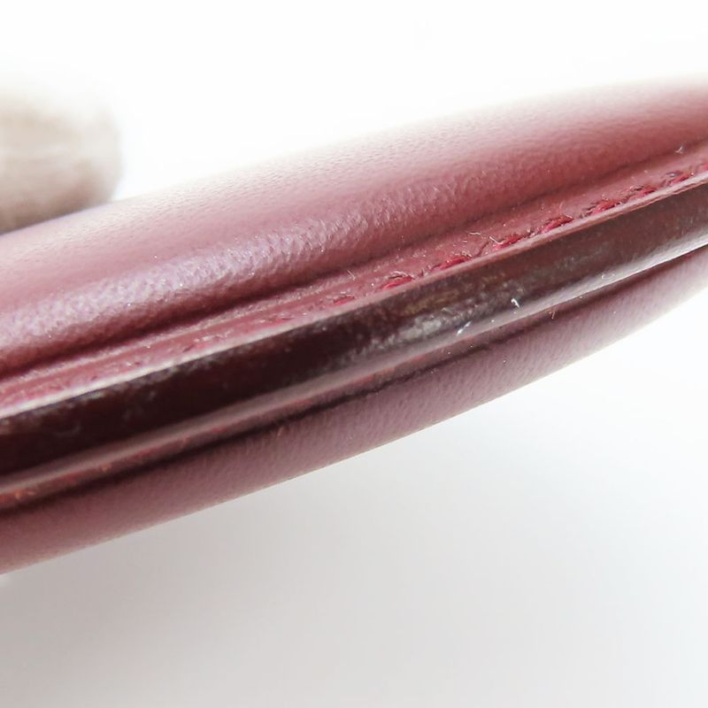 Cartier Coin Case Must Line L3000111 Calf Bordeaux Gold Hardware Coin Purse