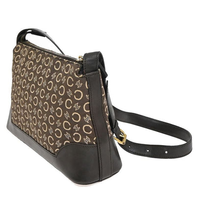 Celine Shoulder Bag Macadam Pattern Brown 83ka654