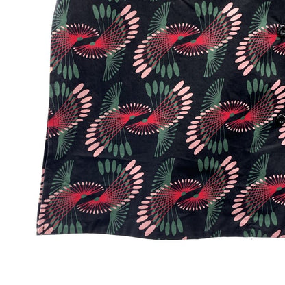 Fendi Cotton Printed Open Collar Shirt - 36 - Black Khaki Pink - Women's