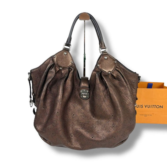 Louis Vuitton Shoulder Bag Tote Bag Bronze Gold Mahina L Perforated Leather