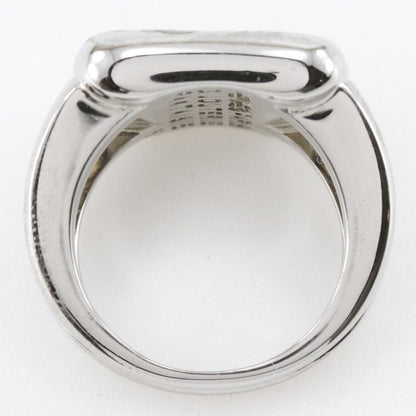 Hermes Corozo Metal Size 10.5 Silver Ladies 10.1g Ring