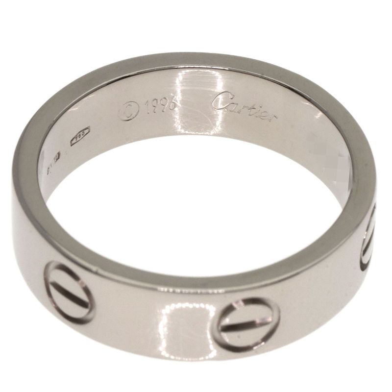 Cartier Love Ring #56 Ring - 18K White Gold Ladies
