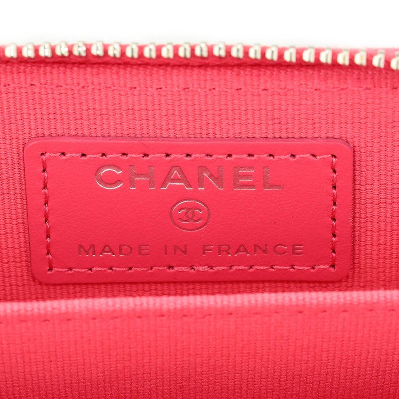 Chanel Coin Case Classic ZIP COIN Purse Neon Pink