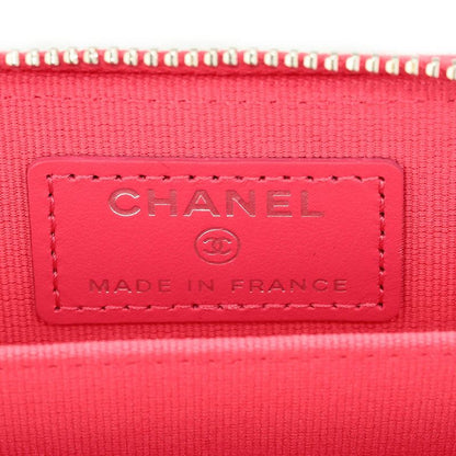 Chanel Coin Case Classic ZIP COIN Purse Neon Pink