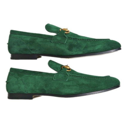 Gucci Horsebit Loafer Jordan Size 6 1 2 Suede Green — view 4