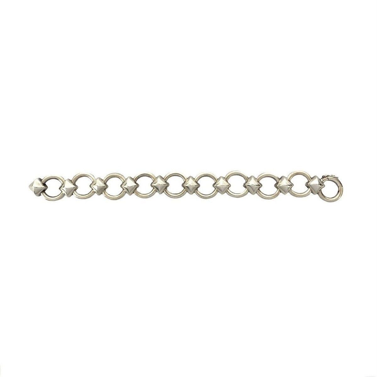 Hermes Vintage Lancelot Bracelet Bangle Silver — view 4