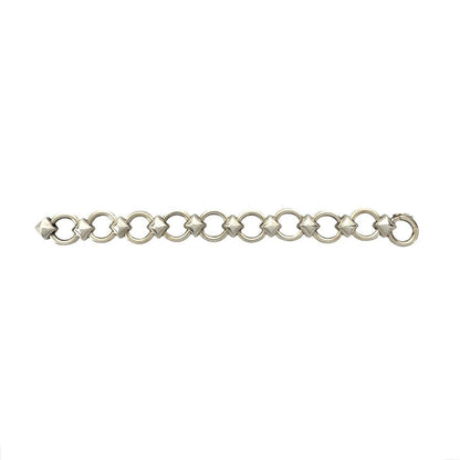 Hermes Vintage Lancelot Bracelet Bangle Silver — view 4
