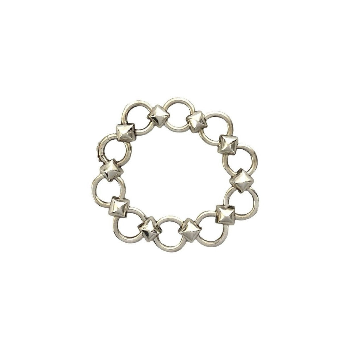 Hermes Vintage Lancelot Bracelet Bangle Silver — view 6