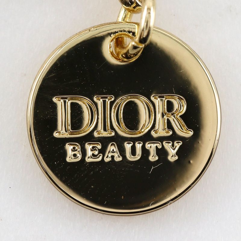 [dior] Christian Dior Star Logo Cell Phone Strap X Gold Metal _ Charm