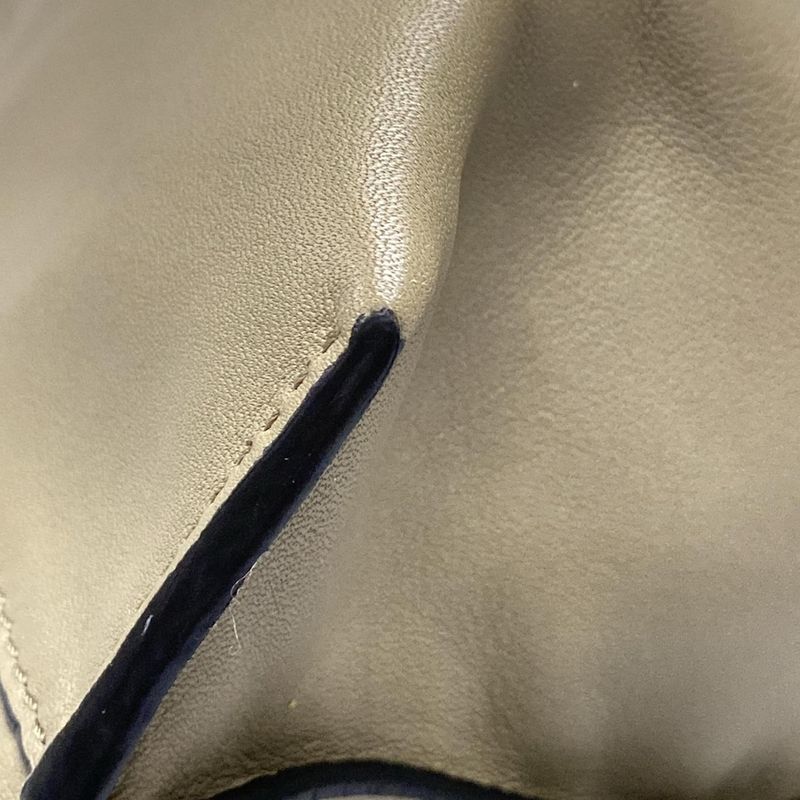 Loewe Tote Bag Flamenco A411fcdx02 Dark Yellow×gray Leather