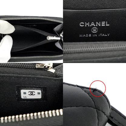 Chanel Compact Wallet Star Black Svhardware Ap3728 Coin Case